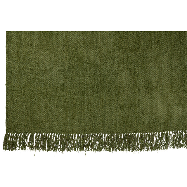 J-Line plaid gewoven+franjes viscose donker 180x130x1cm 3065656 large