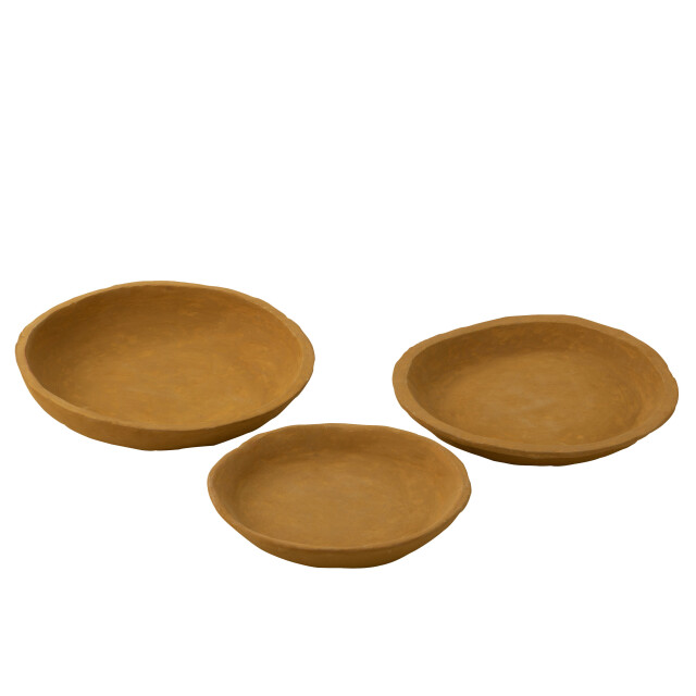 J-Line set van drie schalen papier mache 30x30x30cm 3009211 large