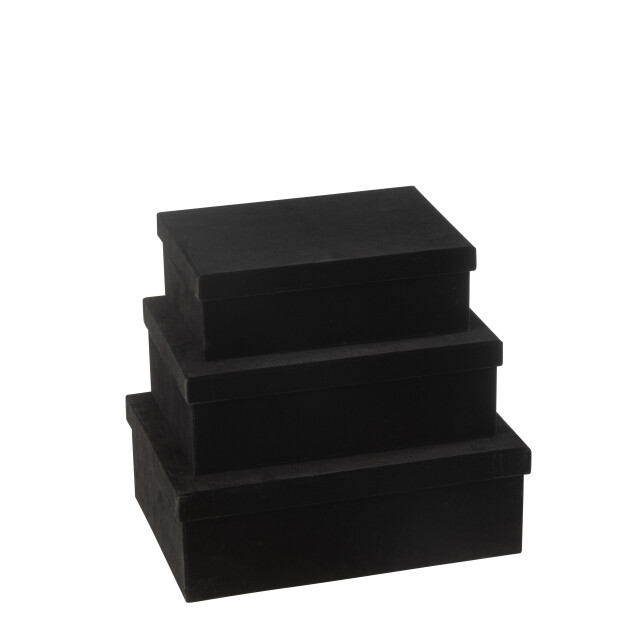 J-Line set van3 dozen rechthoekig fluweel papier 36x26.5x12cm 3010176 large