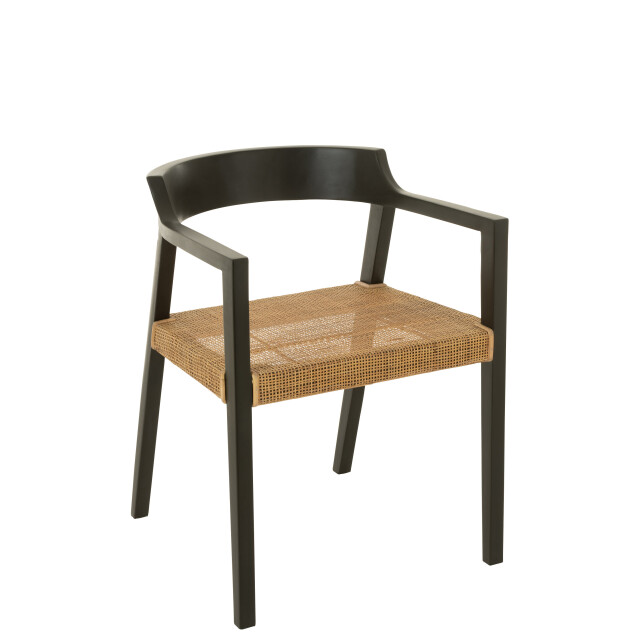 J-Line stoel emma teakhout /bruin 55x55x71cm 3002192 large