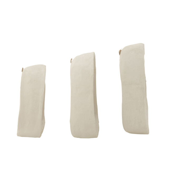 J-Line set van drie wandrekken papier mache 35x15x45cm 3001973 large