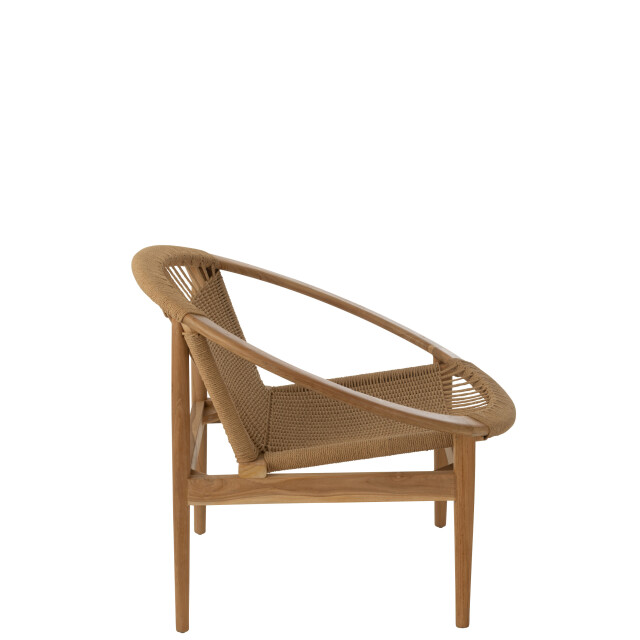 J-Line stoel rond teak hout 90x90x70cm 3001953 large