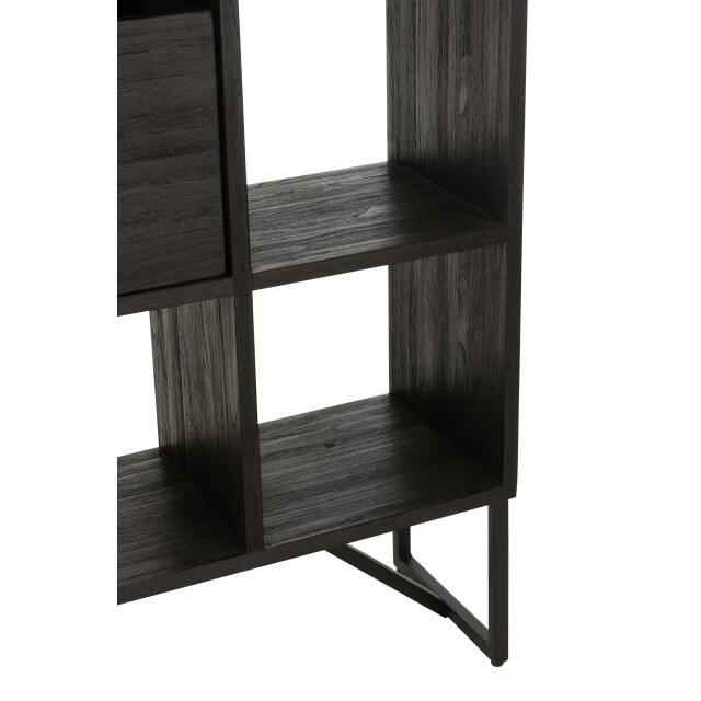J-Line kast met lades gerecycleerd teak 100x30x158cm 3001936 large