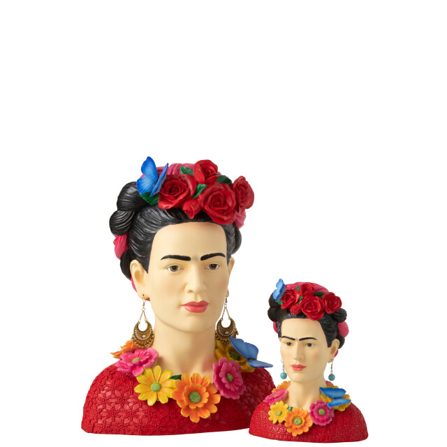 J-Line buste frida kahlo polyresine large 31x20.5x40cm 3009201 large