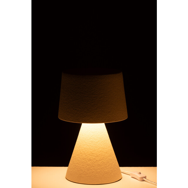 J-Line tafel lamp small kap aardewerk 22x22x34cm 3002650 large