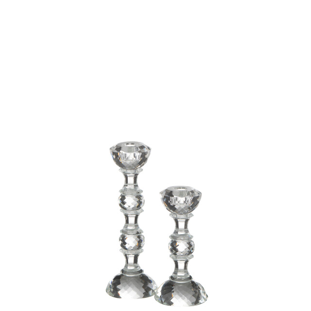 J-Line kandelaar marie kristal large 9x9x26cm 3065681 large