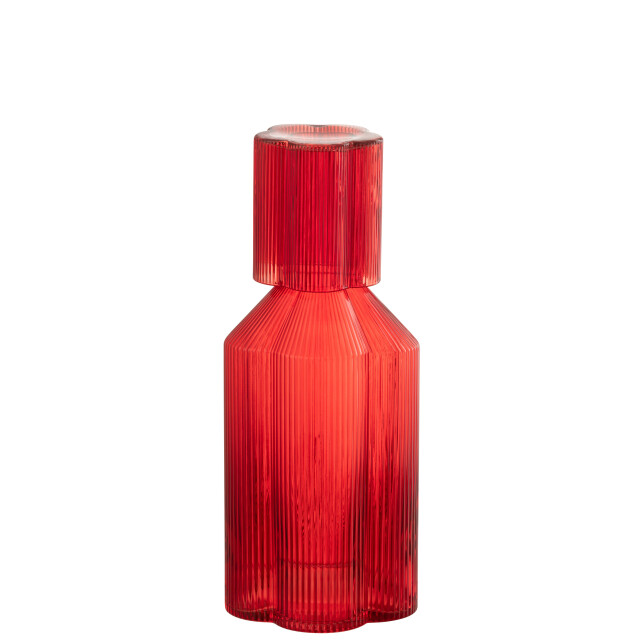 J-Line karaf fiore glas 11x11x27cm 3009924 large