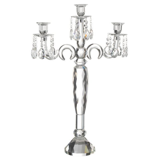 J-Line kandelaar 3 armen kristal large 42.5x12x65.5cm 3002579 large