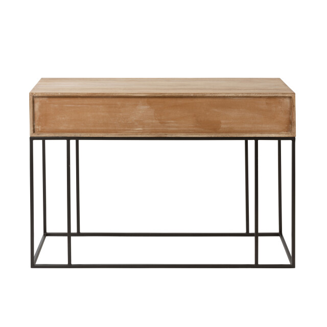 J-Line console 3laden geweven riet mangohout 120x42x80cm 3003521 large