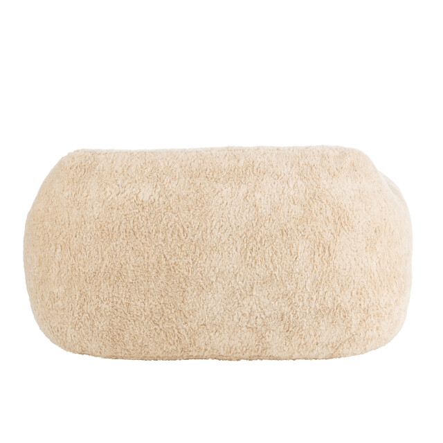 J-Line fauteuil shearl polyester creme large 152x110x81cm 3002429 large