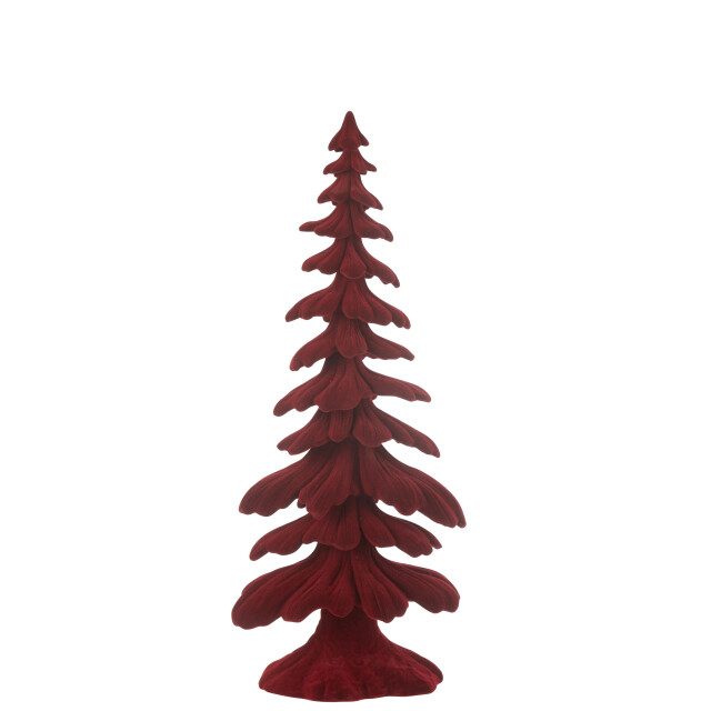 J-Line denneboom velours resine small 14.5x9x36cm 3002768 large