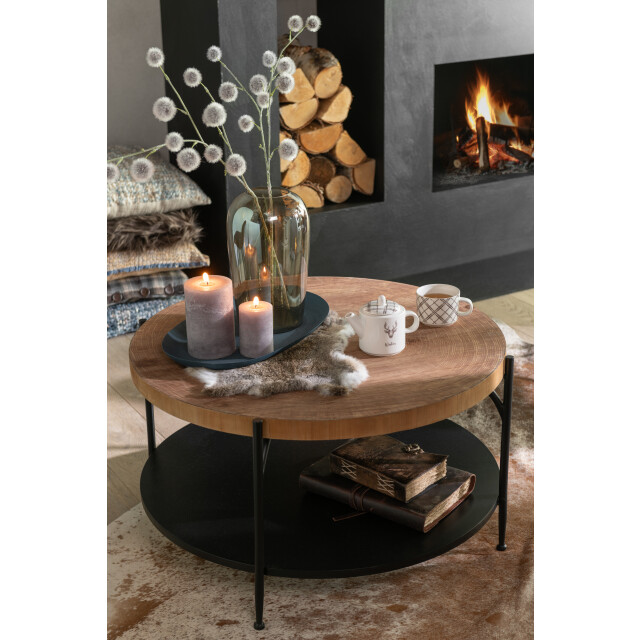 J-Line set van 2 schalen ovaal ijzer 54.5x33.5x3cm 3009859 large