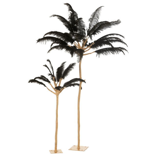 J-Line boom pluimen metaal goud/ large 140x140x190cm 3002710 large