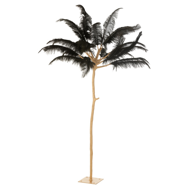 J-Line boom pluimen metaal goud/ large 140x140x190cm 3002710 large