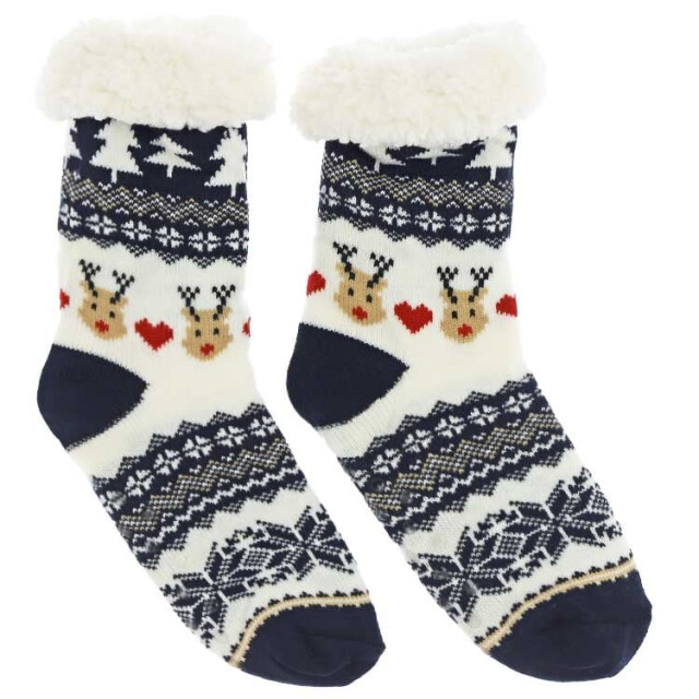 Unique Living kerstsok reindeer dessin 3 maat 39-41 3015607 large