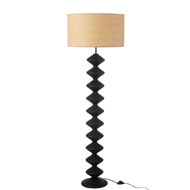 J-Line vloerlamp rups populierenhout /naturel 48x48x156cm 3002696 large