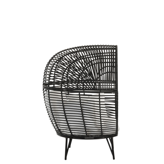 J-Line loungestoel ovaal staal 115x110x148cm 3003530 large