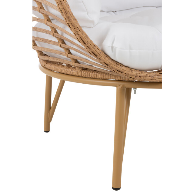 J-Line loungestoel ovaal staal 115x110x148cm 3003528 large