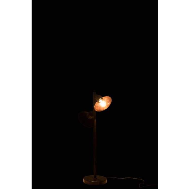 J-Line lamp staand 2lampen ijzer donker 34x21x80cm 3003355 large