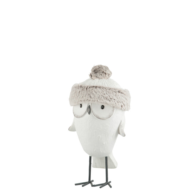 J-Line uil muts winter magnesia /grijs small 20x14x40cm 3010582 large