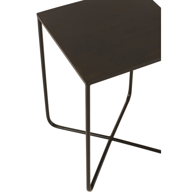 J-Line bijzettafel kruis frame metaal 35x35x50.5cm 3002782 large