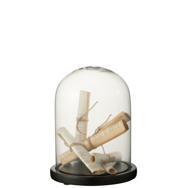 J-Line stolp papier perkament glas small 23x23x29cm 3008823 large