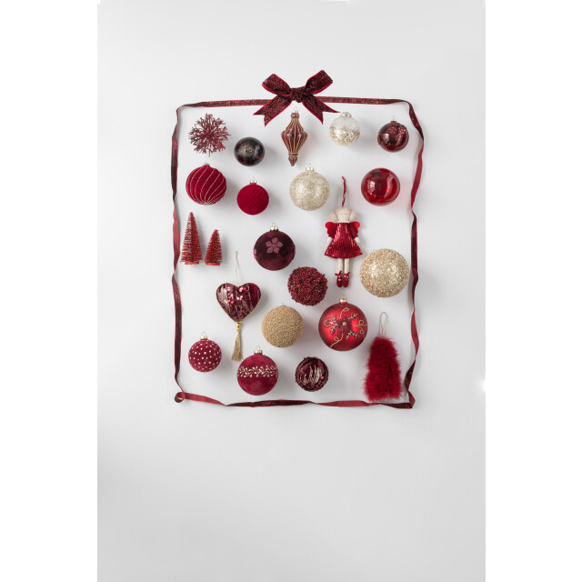 J-Line doos van 4 bal hanger rond/koraal plastiek 31x10x10cm 3008922 large