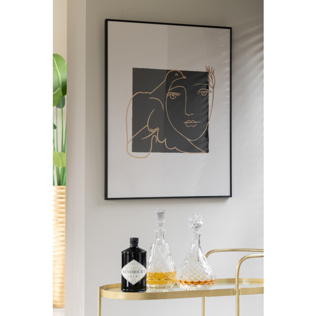 J-Line karaf survey glas 14.5x14.5x27.5cm 3008690 large