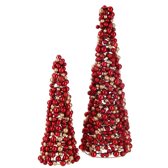 J-Line kegel deco balletjes plastiek /goud large 25x25x70cm 3008776 large