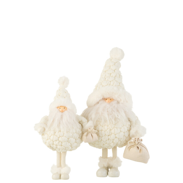 J-Line kerstman cadeau tas textiel large 29x19x47cm 3008612 large