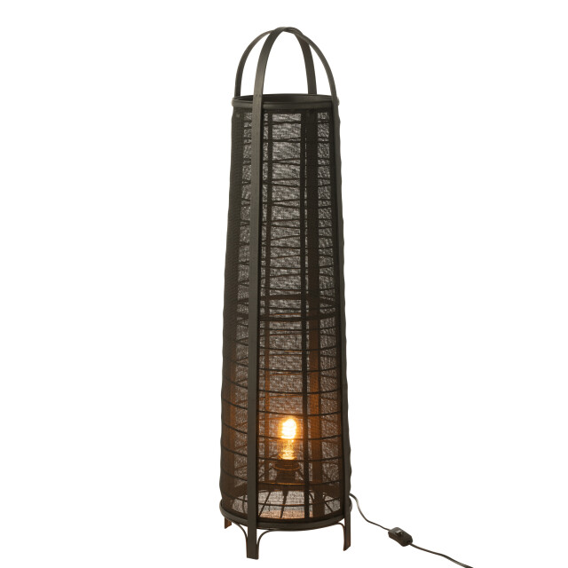 J-Line lamp don katoen bamboe 26x26x100cm 3002407 large