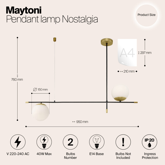 Maytoni hanglamp nostalgia - 2994581 large