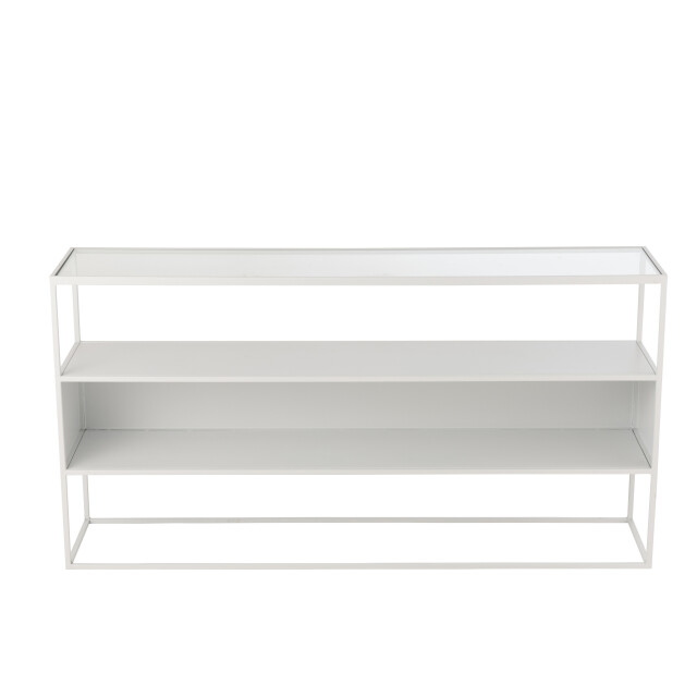 J-Line console vierkant metaal/glas 140x30x72cm 3002401 large