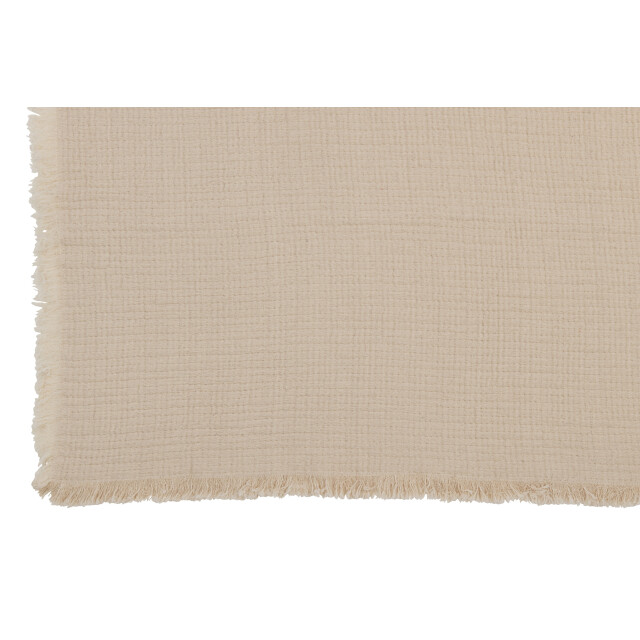 J-Line plaid franjes katoen mousseline licht 130x180x1cm 3065788 large