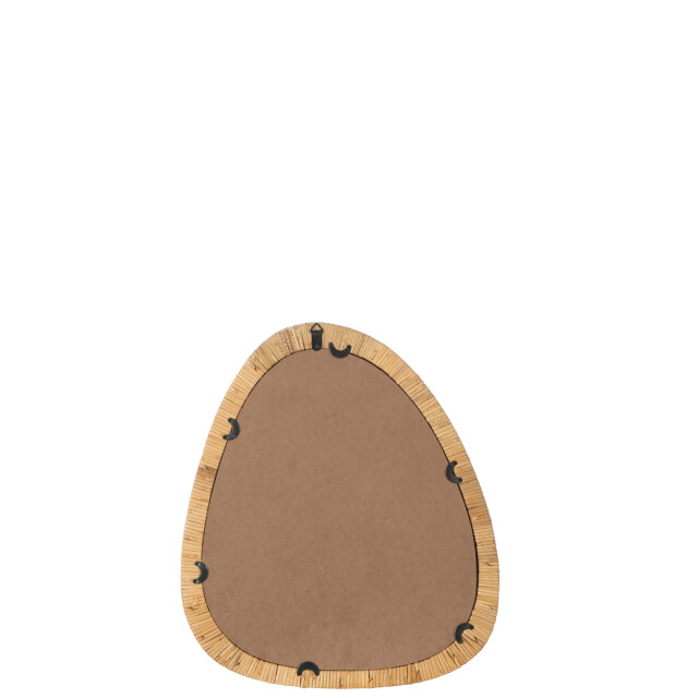 J-Line spiegel paille rotan/glas natuur small 54x2.5x46.5cm 3009236 large