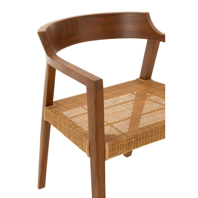 J-Line stoel emma teakhout 55x55x71cm 3002189 large