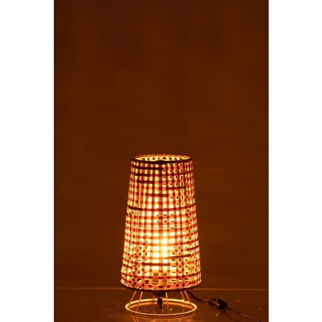 J-Line vloer lamp lena rotan natural 20x20x36cm 3002010 large