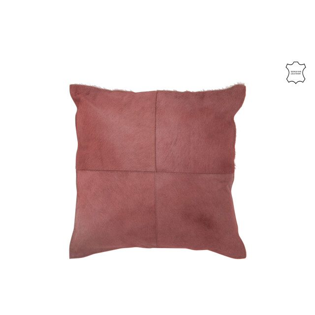 J-Line kussen koehaar leder 45x45x8cm 3065852 large
