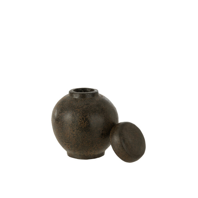 J-Line pot met deksel terracotta small 20x20x20cm 3002158 large
