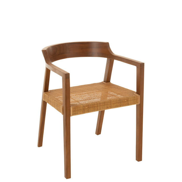 J-Line stoel emma teakhout 55x55x71cm 3002189 large