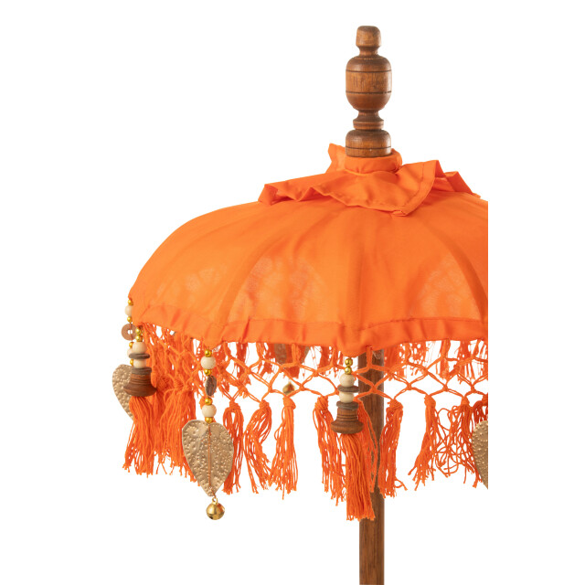 J-Line parasol dayu katoen/hout small 14x14x85cm 3002175 large