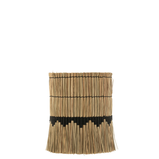 J-Line lampenkap motief gras/teak naturel/ small 30x30x42cm 3002037 large