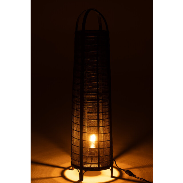 J-Line lamp don katoen bamboe 26x26x100cm 3002407 large