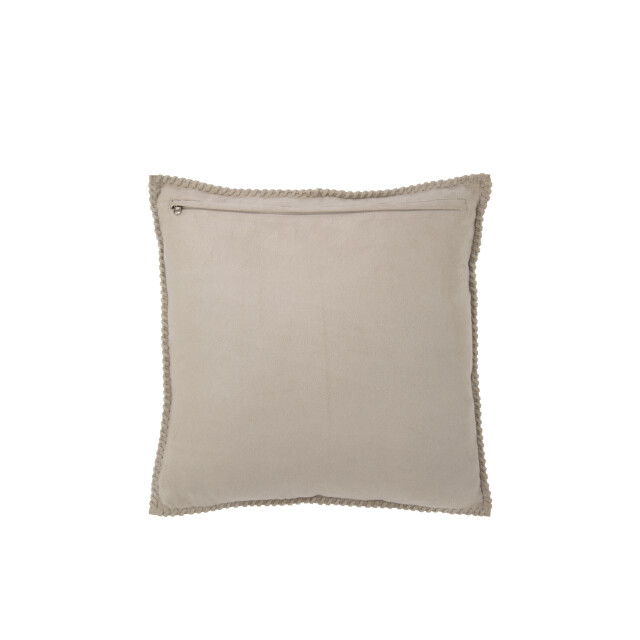 J-Line kussen midden lijn leder 45x45x8cm 3001695 large