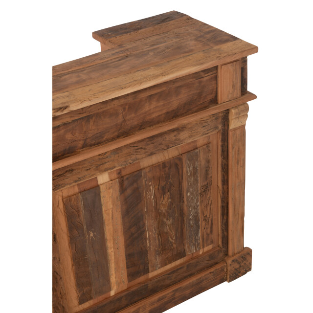 J-Line bar 2 lades gerecycleerd hout 180x55x106cm 3002298 large