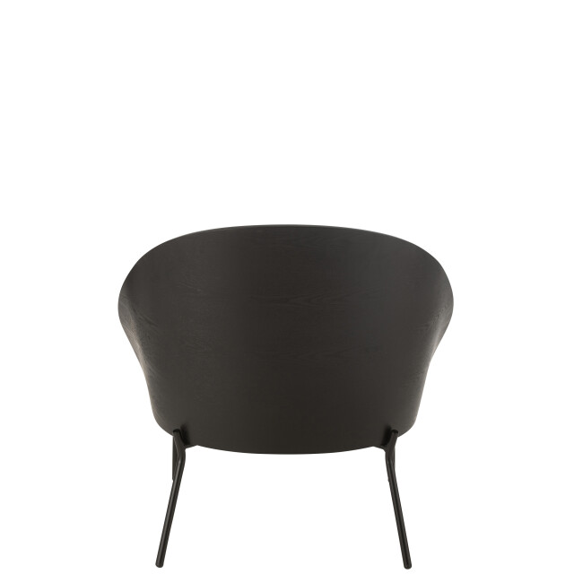 J-Line loungestoel lone hout/metaal /grijs 77.4x71.8x81.8cm 3002251 large