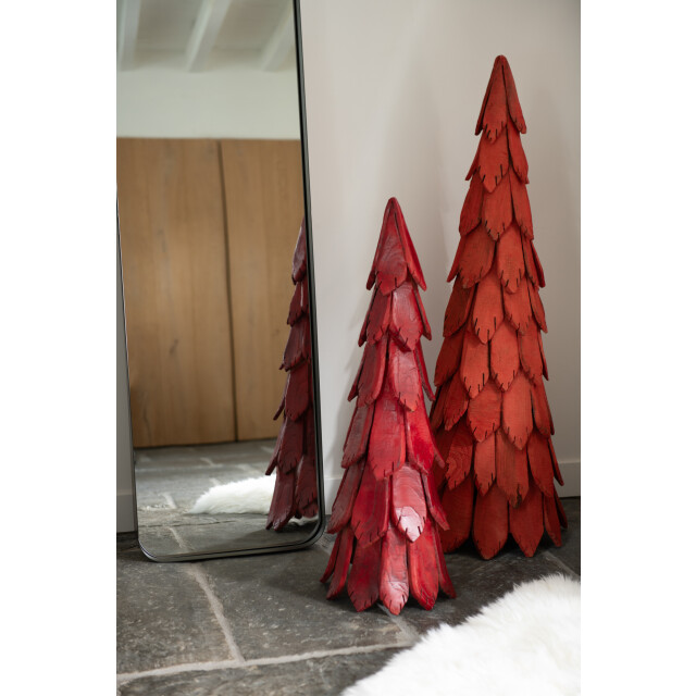 J-Line kerstboom stukken hout medium 28x28x80cm 3009551 large