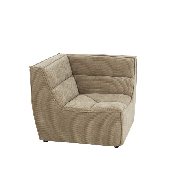 J-Line hoekfauteuil grid populierenhout/schuim donker taupe 98x98x83cm 3002389 large