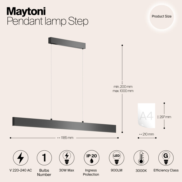 Maytoni Technical hanglamp step - 3014668 large