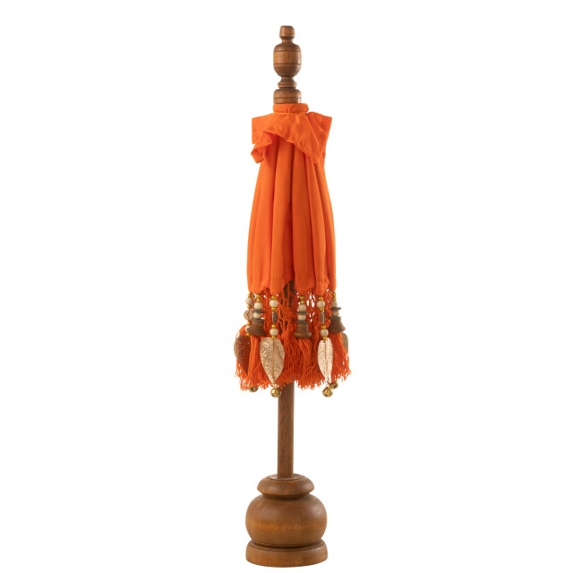 J-Line parasol dayu katoen/hout small 14x14x85cm 3002175 large